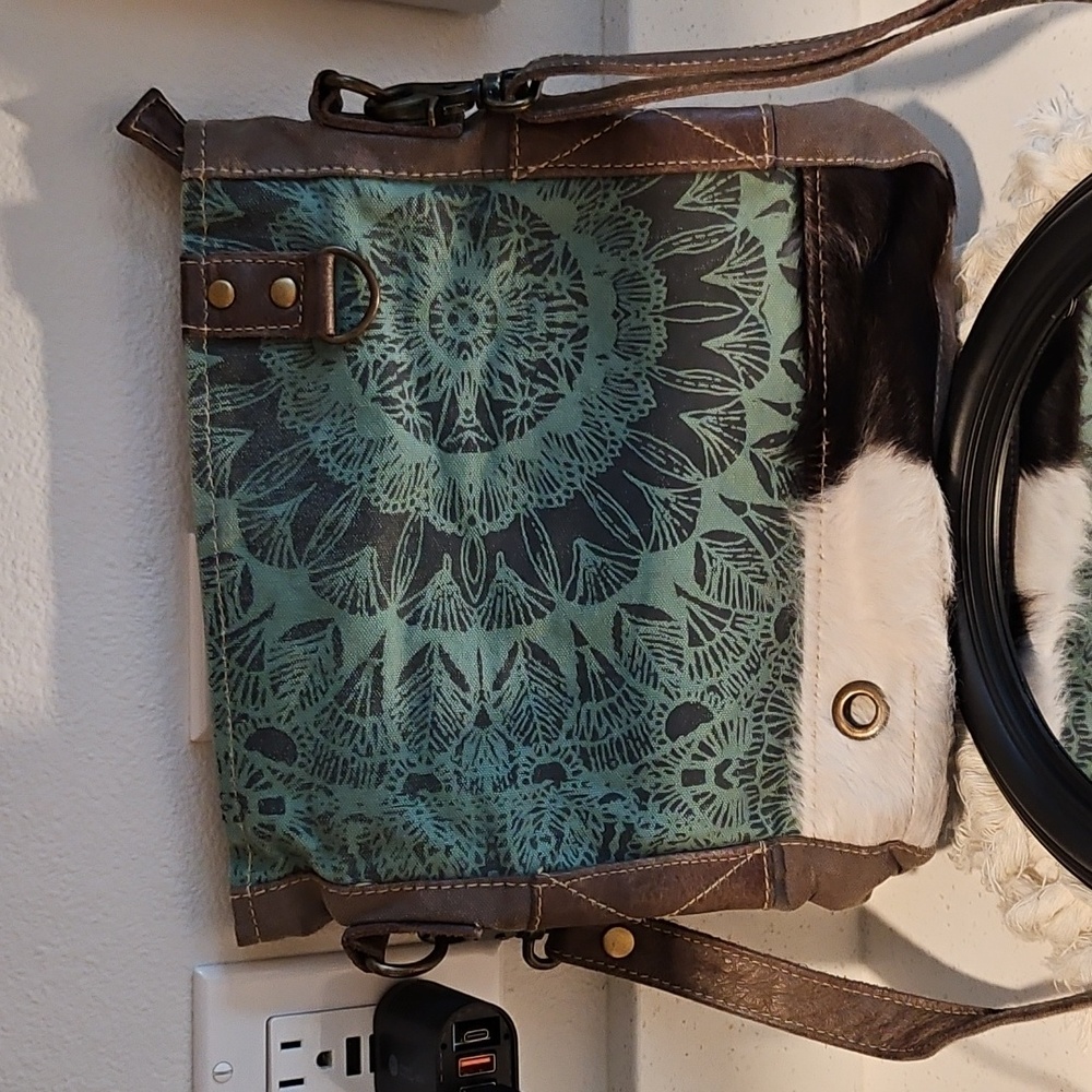 Stylish Blue and Gray Women's Bag